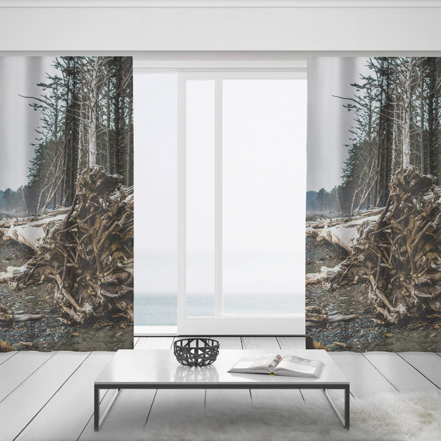 Olympic National Park Rialto Beach Window Curtains 50x84