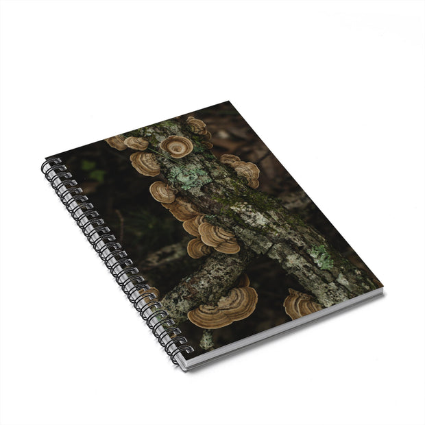 Turkey Tail Mushroom Foraging Notebook - Spiral or Hard