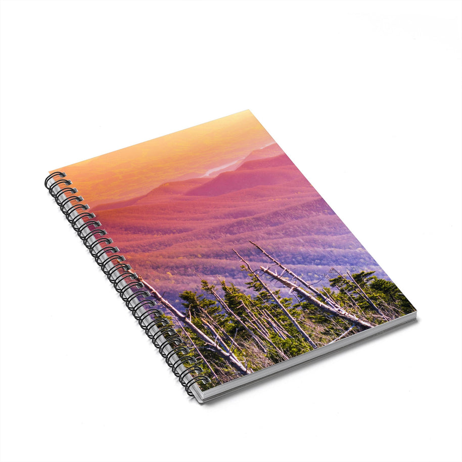 Rainbow Forest Notebook - Spiral or Hard Cover Ruled Line -