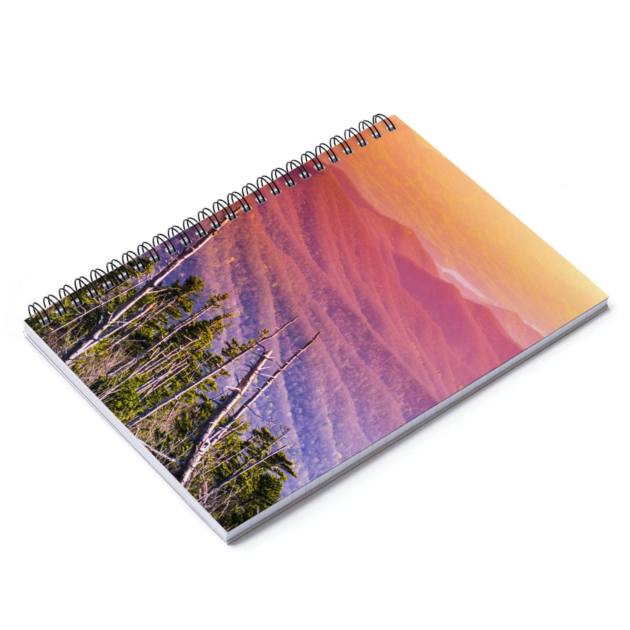 Rainbow Forest Notebook - Spiral or Hard Cover Ruled Line -