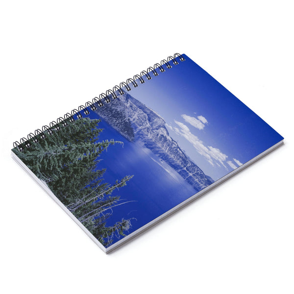 Bright Blue Lake Notebook - Spiral or Hard Cover Ruled Line