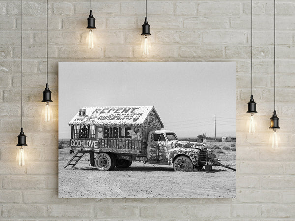 Jesus Truck Photo Print Salvation Mountain California -