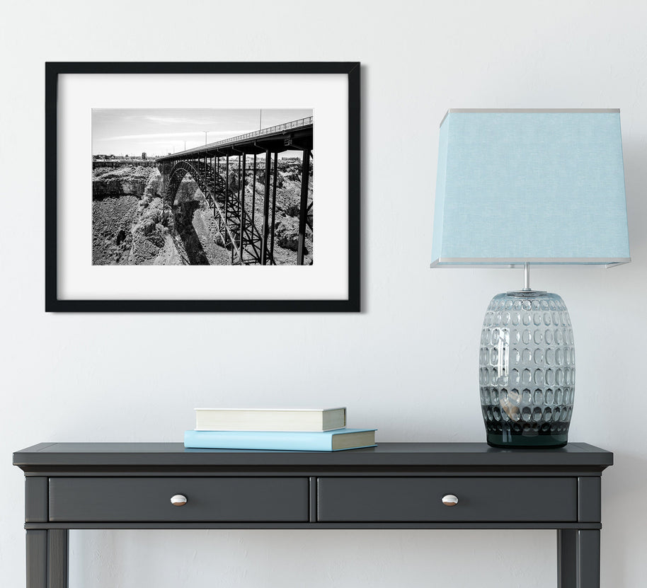 Twin Falls Perrine Bridge Art Print Snake River Idaho Wall -