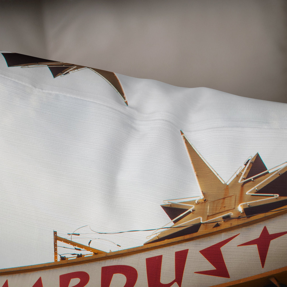 Stardust Motel Retro Sign Atomic Age Throw Pillow Cover Pop