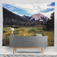 Mountain Lake Wall Tapestry Scenic Utah Nature - Decorative