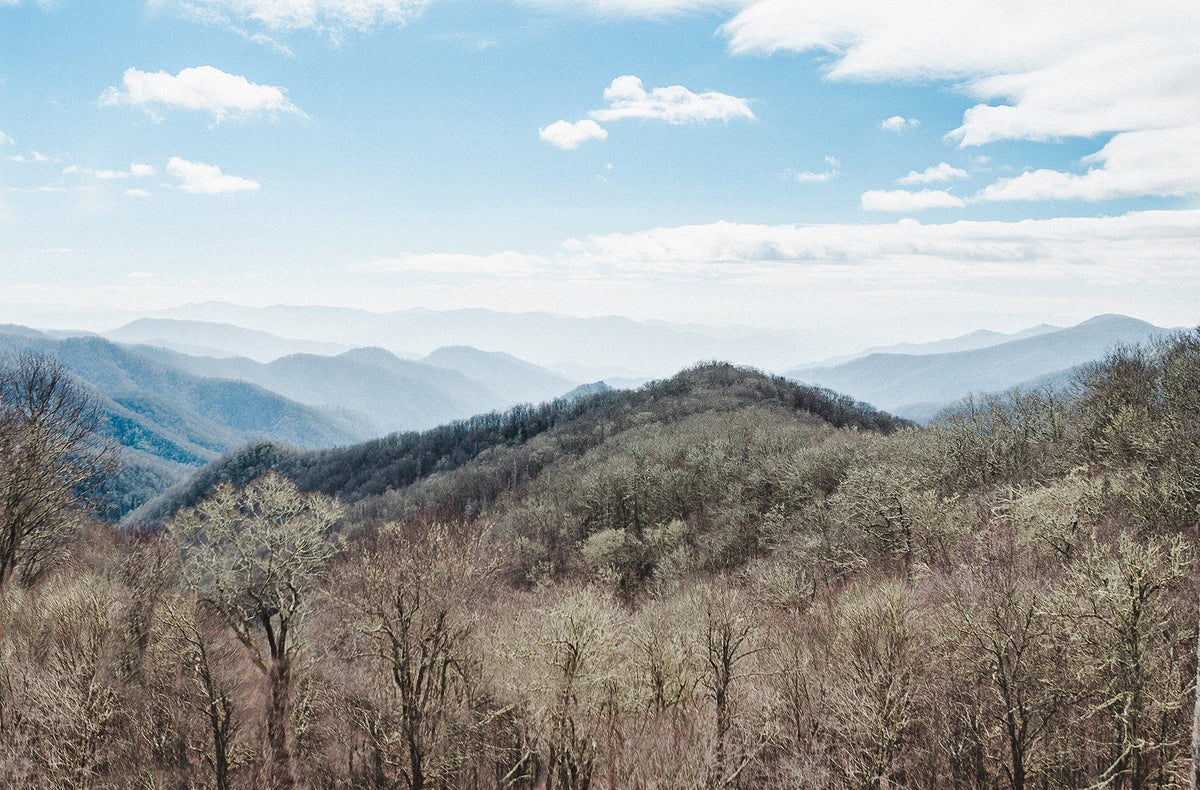 Early Winter Mountains Photo Print Blue Ridge Asheville