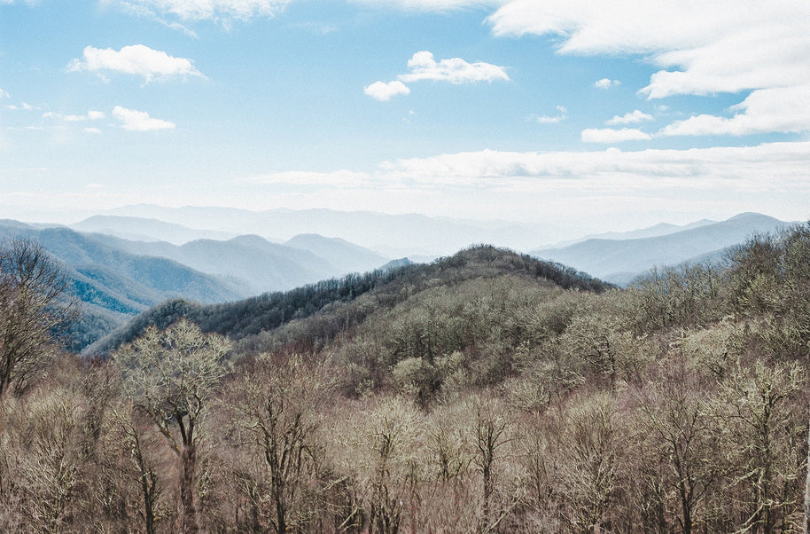 Early Winter Mountains Photo Print Blue Ridge Asheville