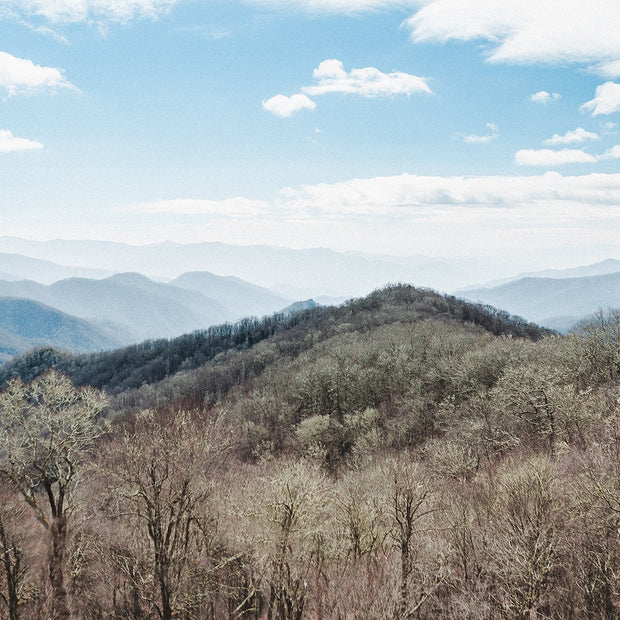 Early Winter Mountains Photo Print Blue Ridge Asheville