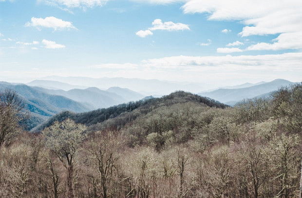 Early Winter Mountains Photo Print Blue Ridge Asheville