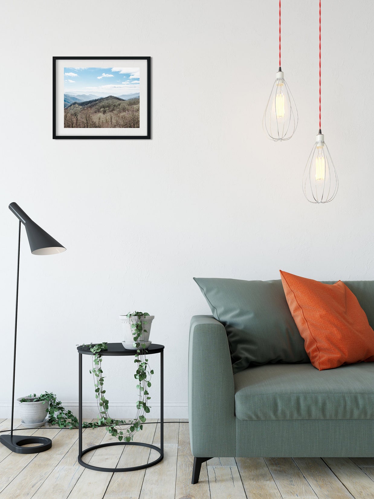 Early Winter Mountains Photo Print Blue Ridge Asheville