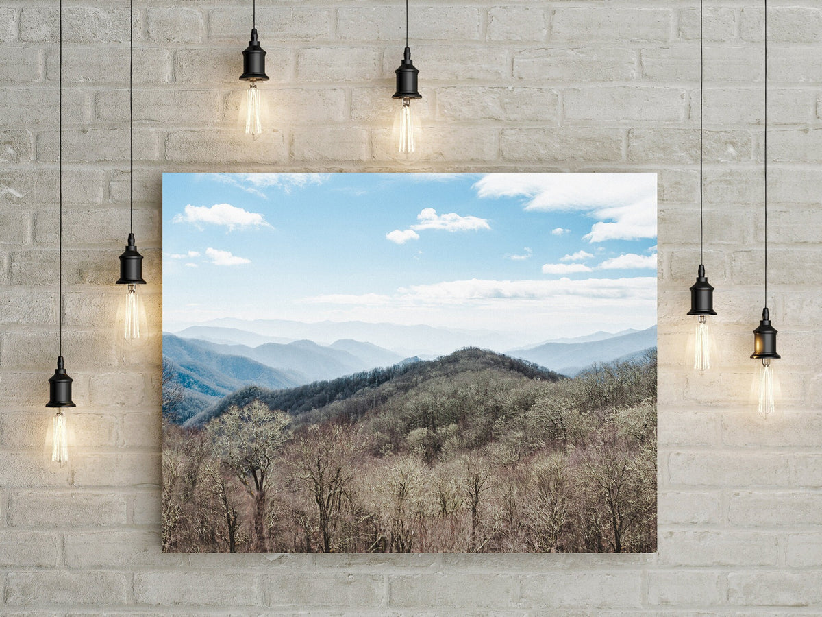 Early Winter Mountains Photo Print Blue Ridge Asheville