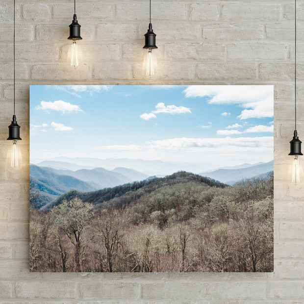 Early Winter Mountains Photo Print Blue Ridge Asheville