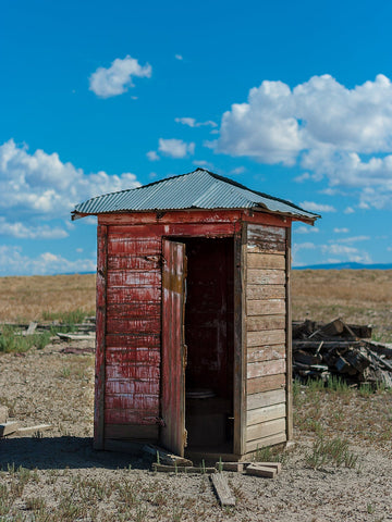 Bathroom Wall Art Ghost Town Outhouse Utah Photography