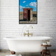 Bathroom Wall Art Ghost Town Outhouse Utah Photography