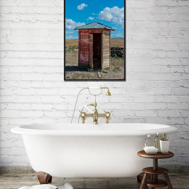Bathroom Wall Art Ghost Town Outhouse Utah Photography