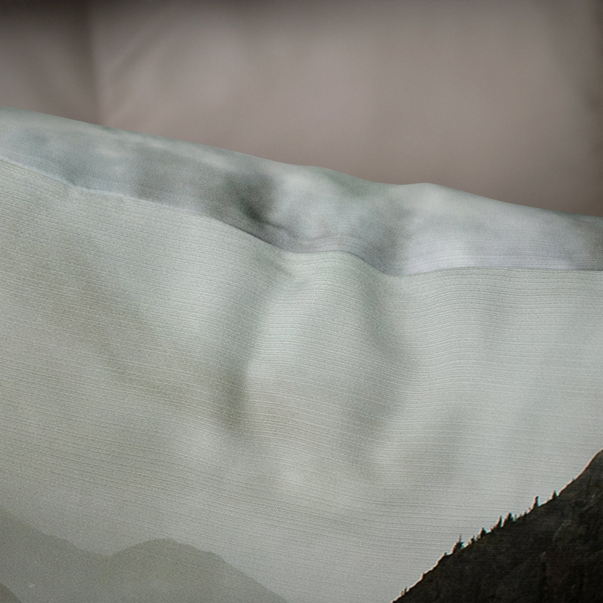 Foggy Mountain Valley Lumbar Pillow Cover Colorado Decor -