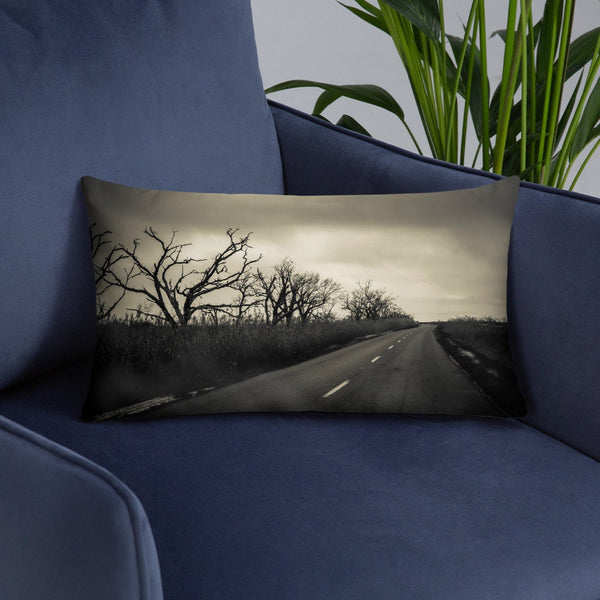 Louisiana Road Lumbar Throw Pillow Cover Haunted Highway