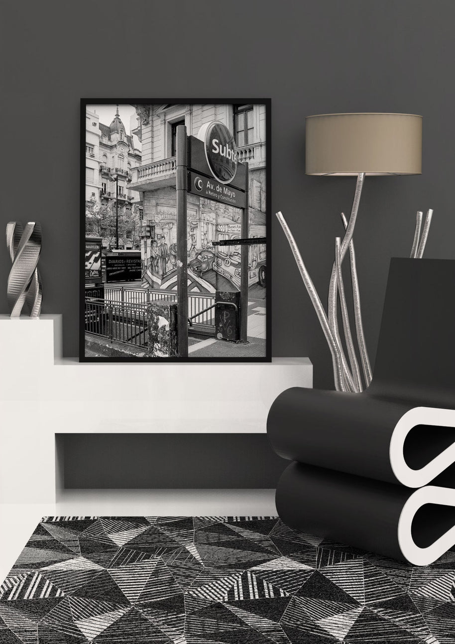 City Subway Art Print Buenos Aires Argentina Photography