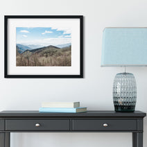 Early Winter Mountains Photo Print Blue Ridge Asheville
