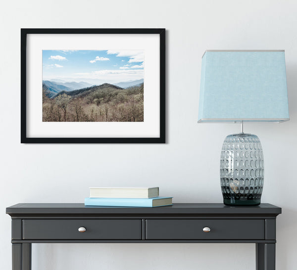 Early Winter Mountains Photo Print Blue Ridge Asheville