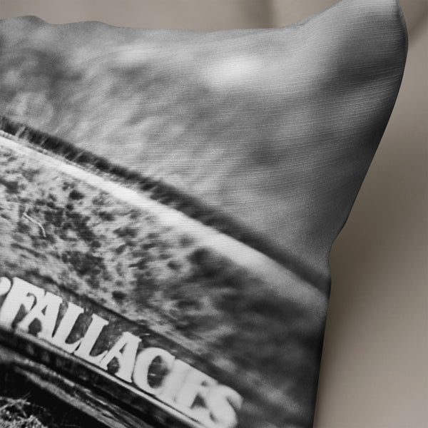 Facts and Fallacies Throw Pillow Couch Cushion Cover -