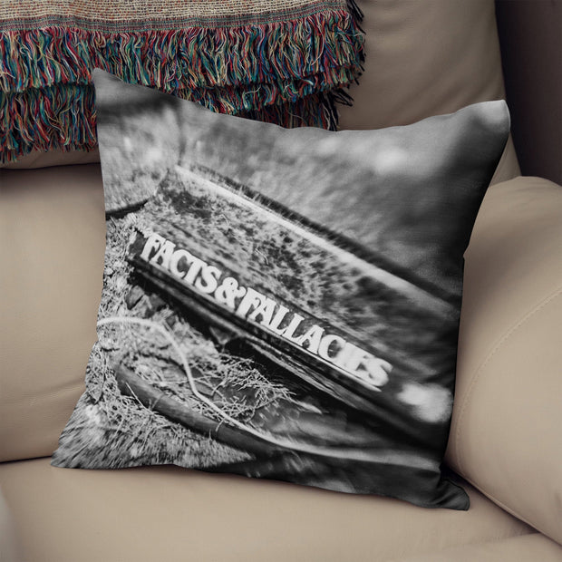 Facts and Fallacies Throw Pillow Couch Cushion Cover -