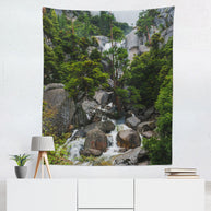 Yosemite National Park Waterfall Wall Tapestry Scenic