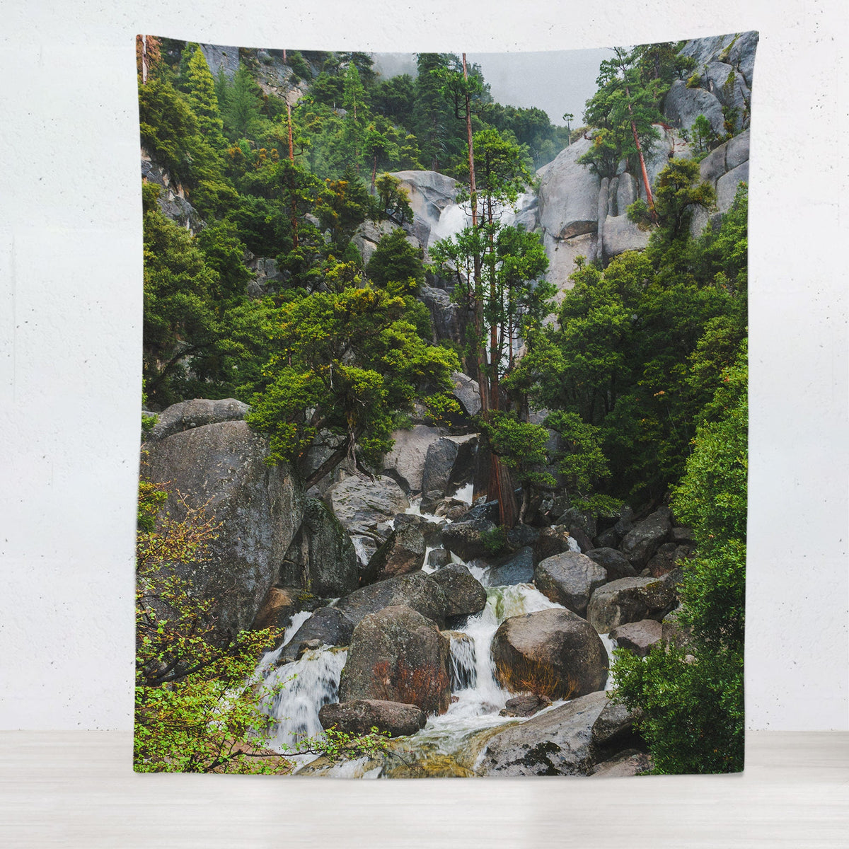 Yosemite National Park Waterfall Wall Tapestry Scenic