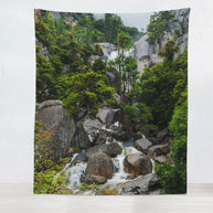Yosemite National Park Waterfall Wall Tapestry Scenic