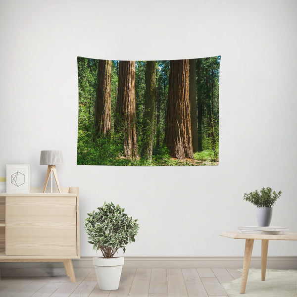 Sequoia Forest Wall Tapestry California Decor - Decorative