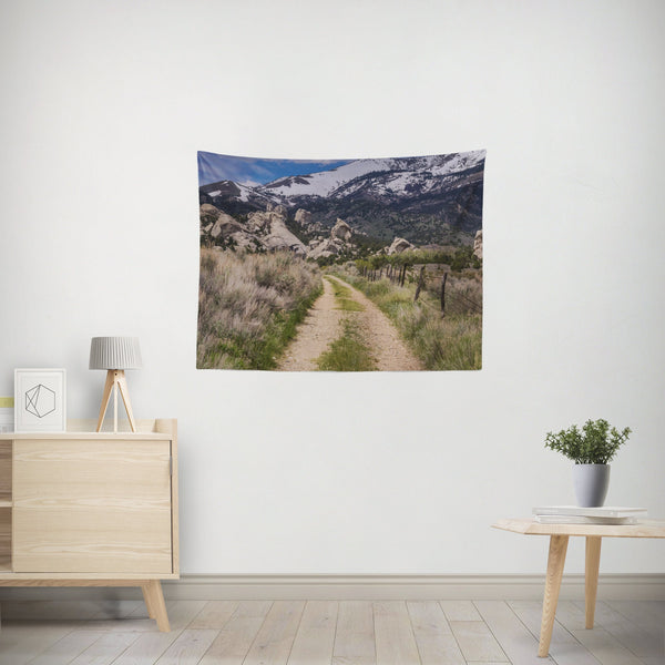 Road to the Mountains Wall Tapestry Albion Range Idaho -