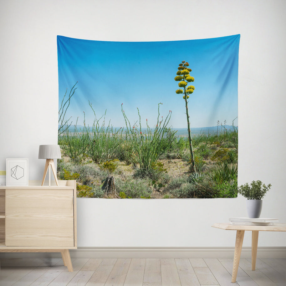 Cactus Wall Tapestry Bright Room Decor New Mexico -