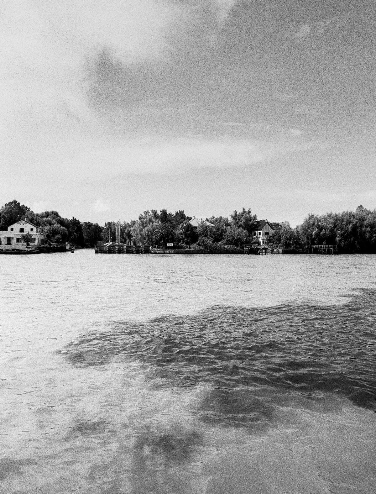Where Rivers Meet Art Print Argentina Fine Black and White