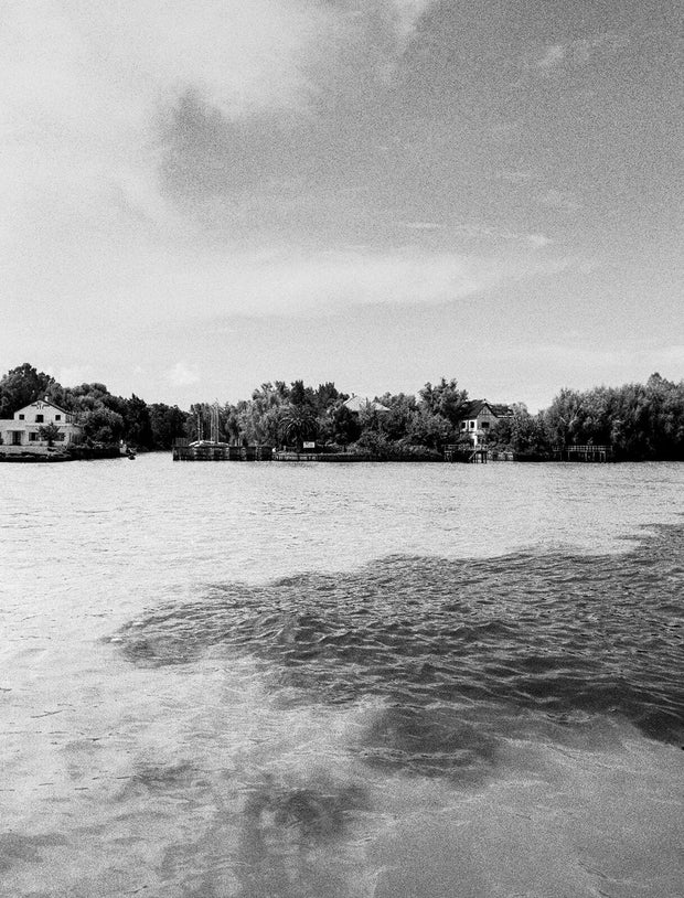 Where Rivers Meet Art Print Argentina Fine Black and White