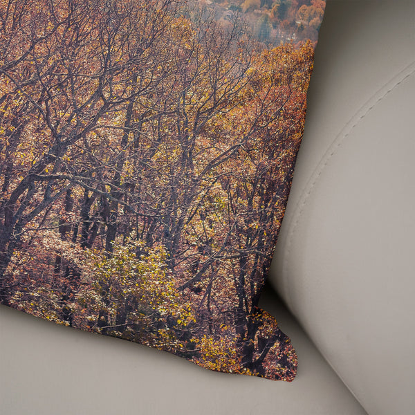 Blue Ridge Parkway Autumn Throw Pillow Cover - Pillows