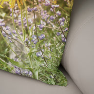 Yellow Sunflowers Wildflowers Nature Throw Pillow Cover -