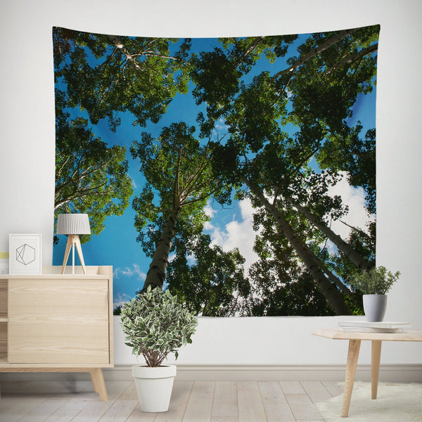 Trees and Sky Nature Wall Tapestry - Decorative Tapestries