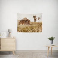 Rustic Farmhouse Wall Tapestry Rural Homestead, - Decorative