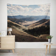 Hills of Montana Nature Wall Tapestry Scenic Landscape