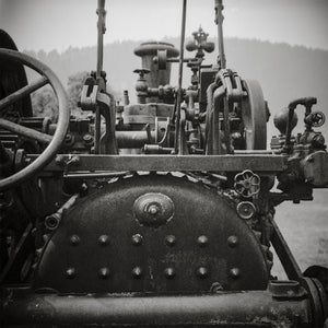 Rustic Tractor Photo Print Industrial Photography