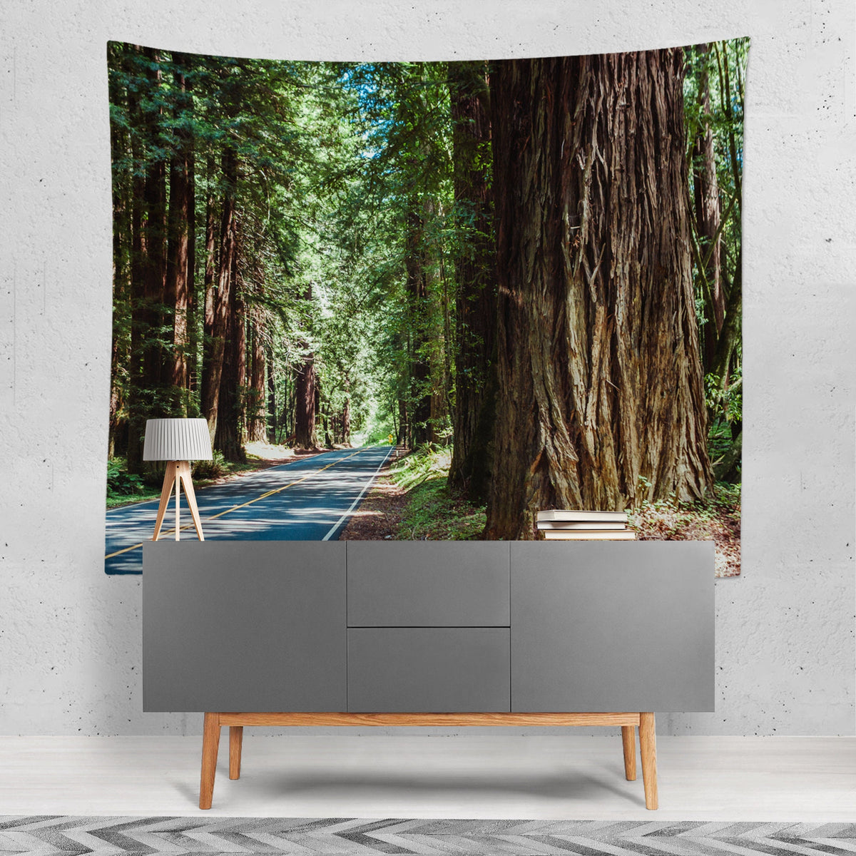 Redwood National Park Wall Tapestry Road Trip Theme -