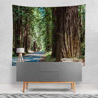 Redwood National Park Wall Tapestry Road Trip Theme -