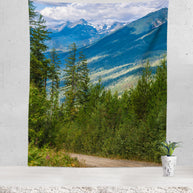 Canada Mountain View Wall Tapestry - Decorative Tapestries