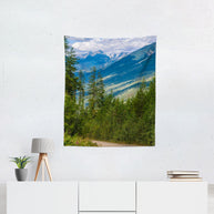 Canada Mountain View Wall Tapestry - Decorative Tapestries