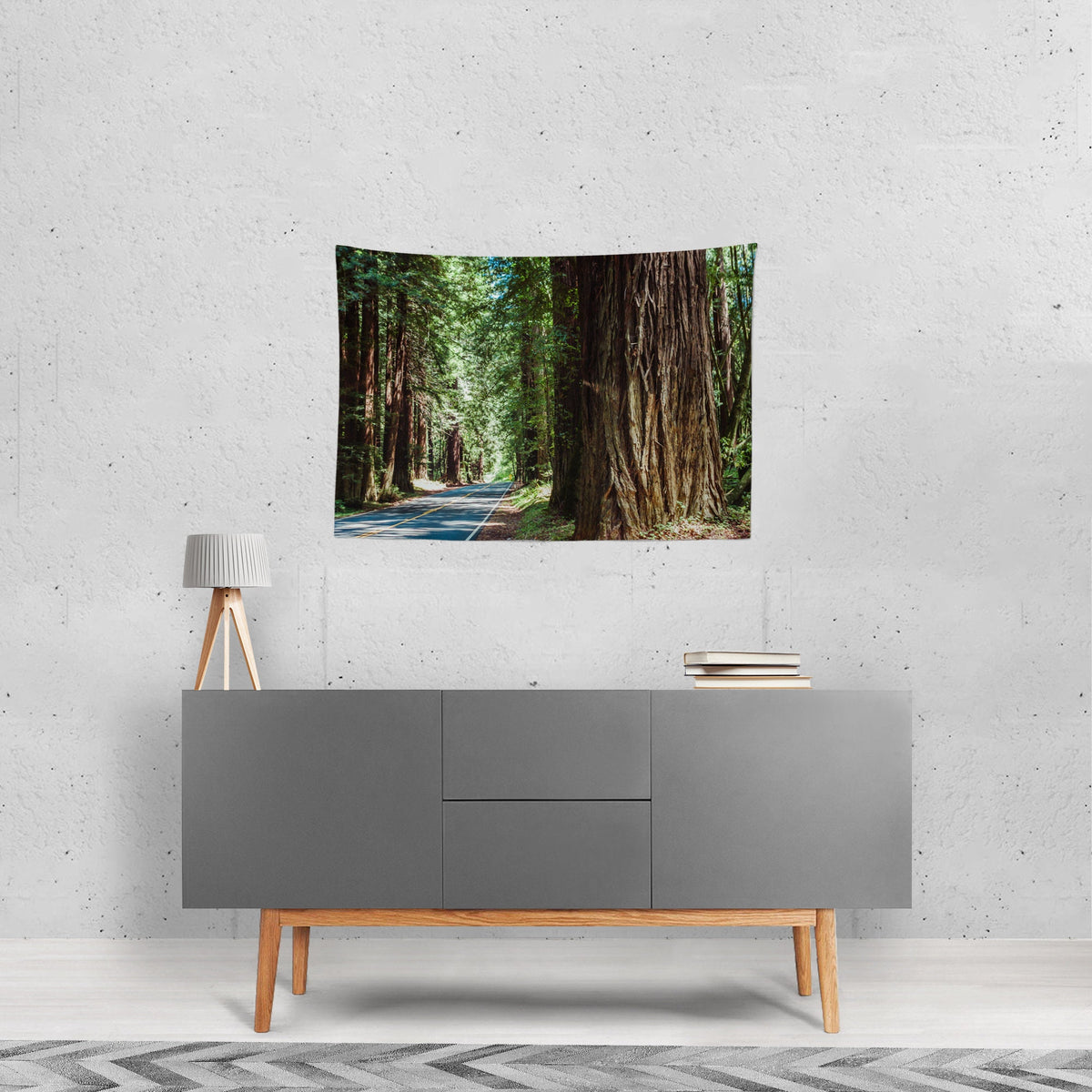 Redwood National Park Wall Tapestry Road Trip Theme -