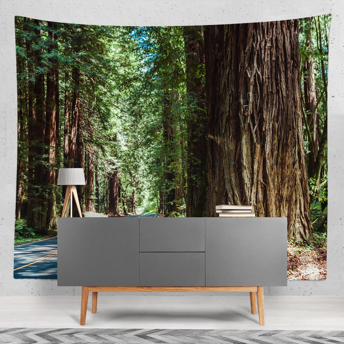 Redwood National Park Wall Tapestry Road Trip Theme -
