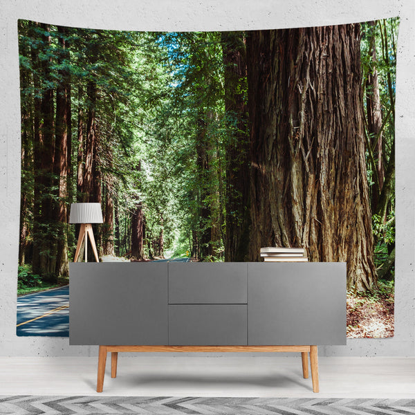 Redwood National Park Wall Tapestry Road Trip Theme -