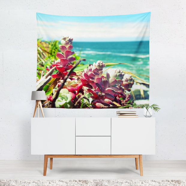 Colorful California Coast Tapestry - Decorative Tapestries