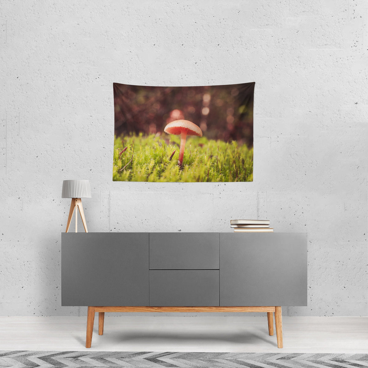 Woodland Mushroom Wall Tapestry Fairy - Decorative