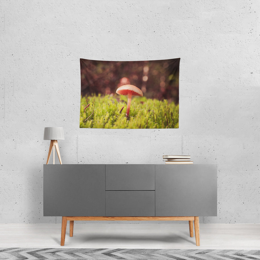 Woodland Mushroom Wall Tapestry Fairy - Decorative